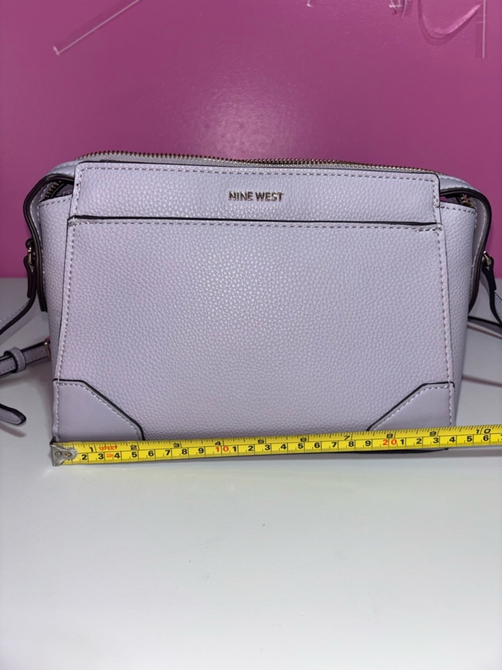 Nine West Soft Lavender Pebbled Crossbody